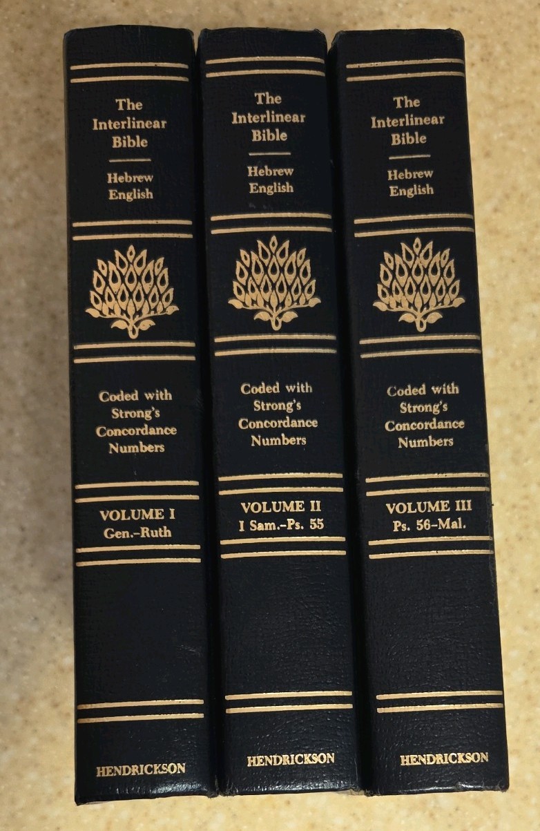 The Interlinear Bible Hebrew-English – 3 Vol Old Testament Set By Jay P. Green,