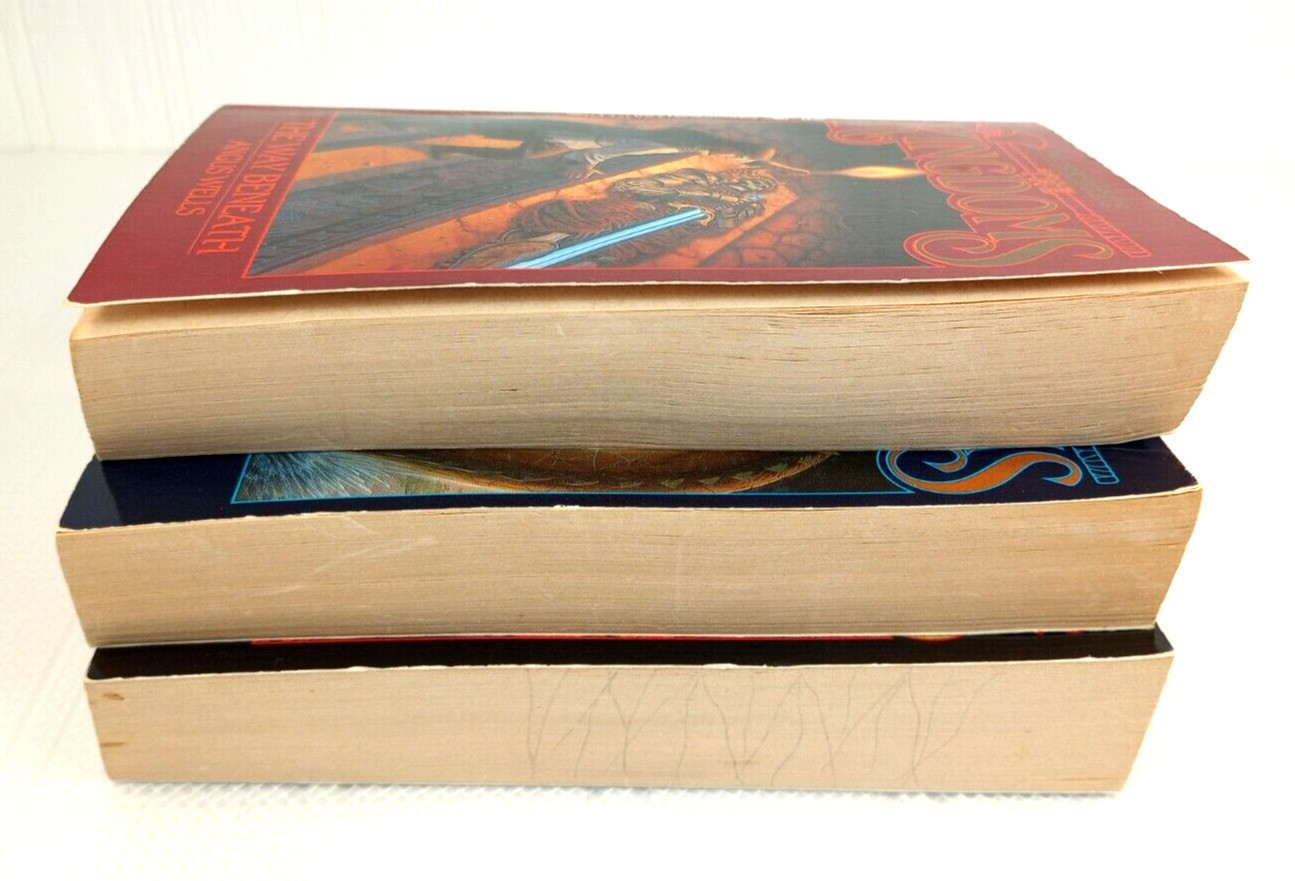 The Kingdoms Trilogy #1-3 Wrath of Ashar Usurper The Way Beneath Angus Wells PB