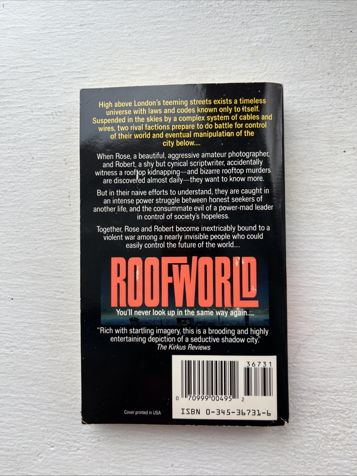 Roofworld by Christopher Fowler ~ 1988 Thriller ~ Paperback ~