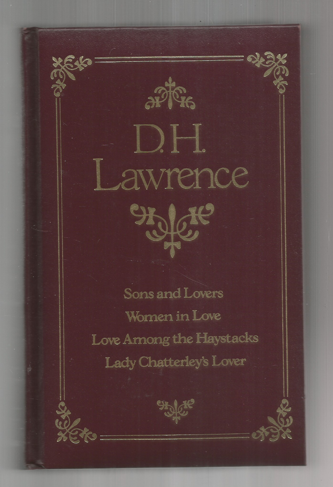 D.H. LAWRENCE (HC) LEATHER BD -4 NOVELS IN ONE-1983 GOLD EDGED