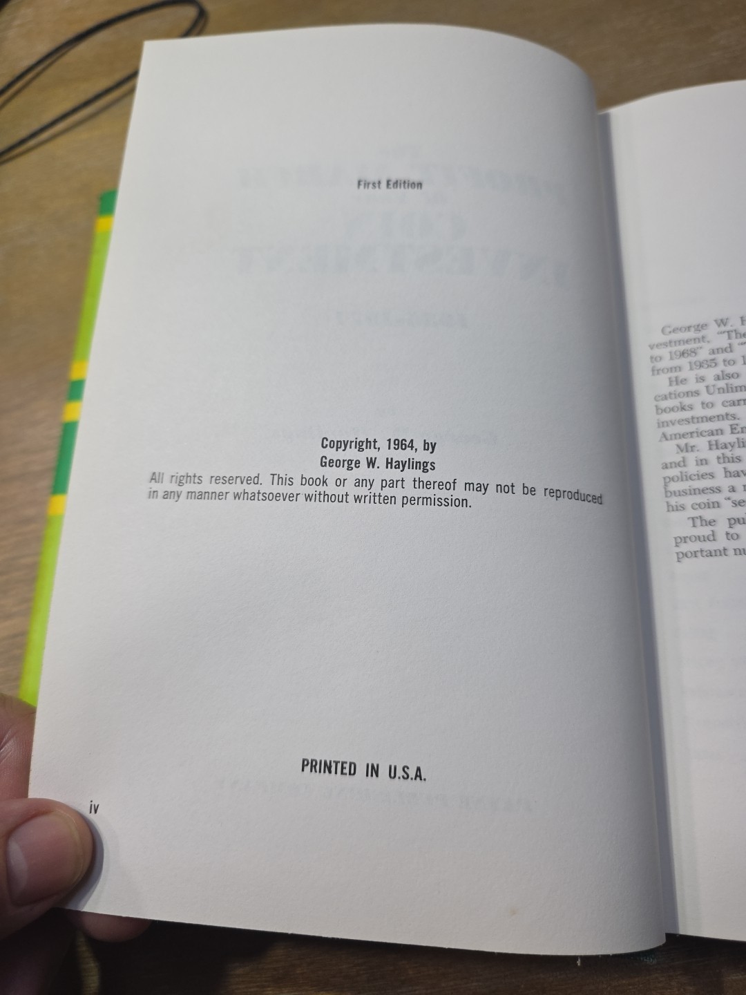 The Profit March Of Your Coin Investment 1935 To 1971, George Haylings, 1st Edit