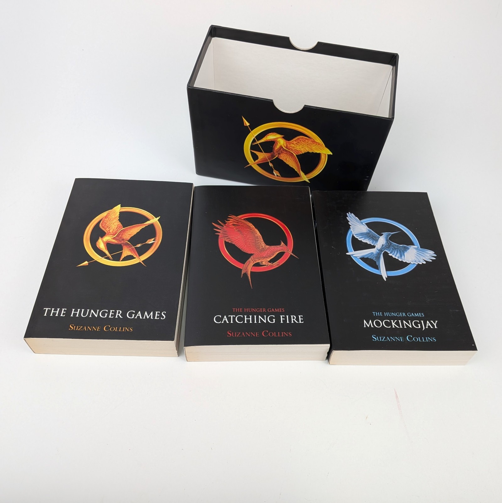 The Hunger Games Trilogy Boxset (Scholastic, 2013) – Softcover with Sleeve