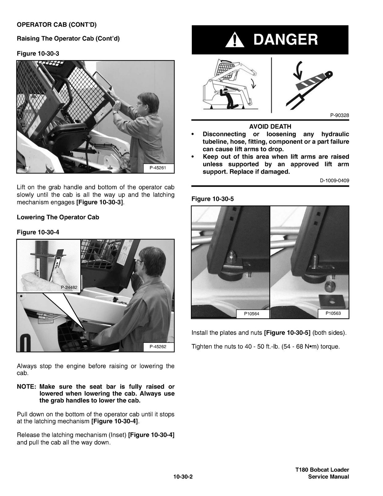 BOBCAT T180 Service Manual 2009 SN 524211001 Up – BOUND – COVERS – XL FOLDOUTS