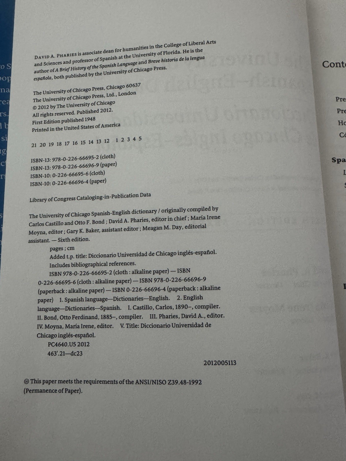 The University of Chicago Spanish-English Dictionary, Sixth Edition: Diccion…