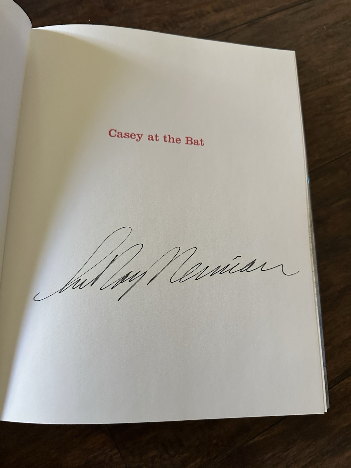 1. “Casey at the Bat Signed by LeRoy Neiman – w/ COA – Excellent Condition!”
