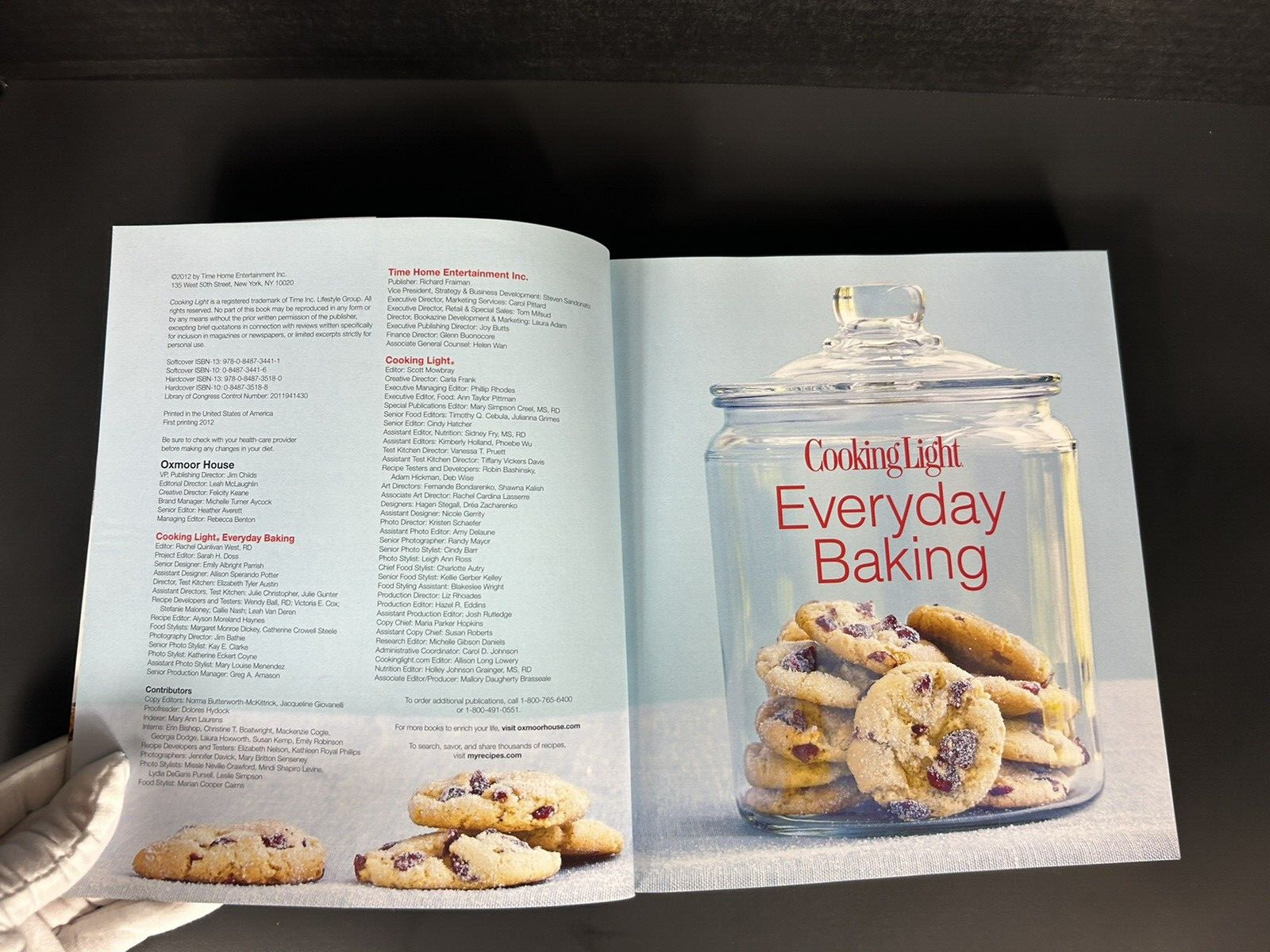Lot of 4 Cookbooks Cooking Light Every Day Baking, Bread, Most Requested Recipes