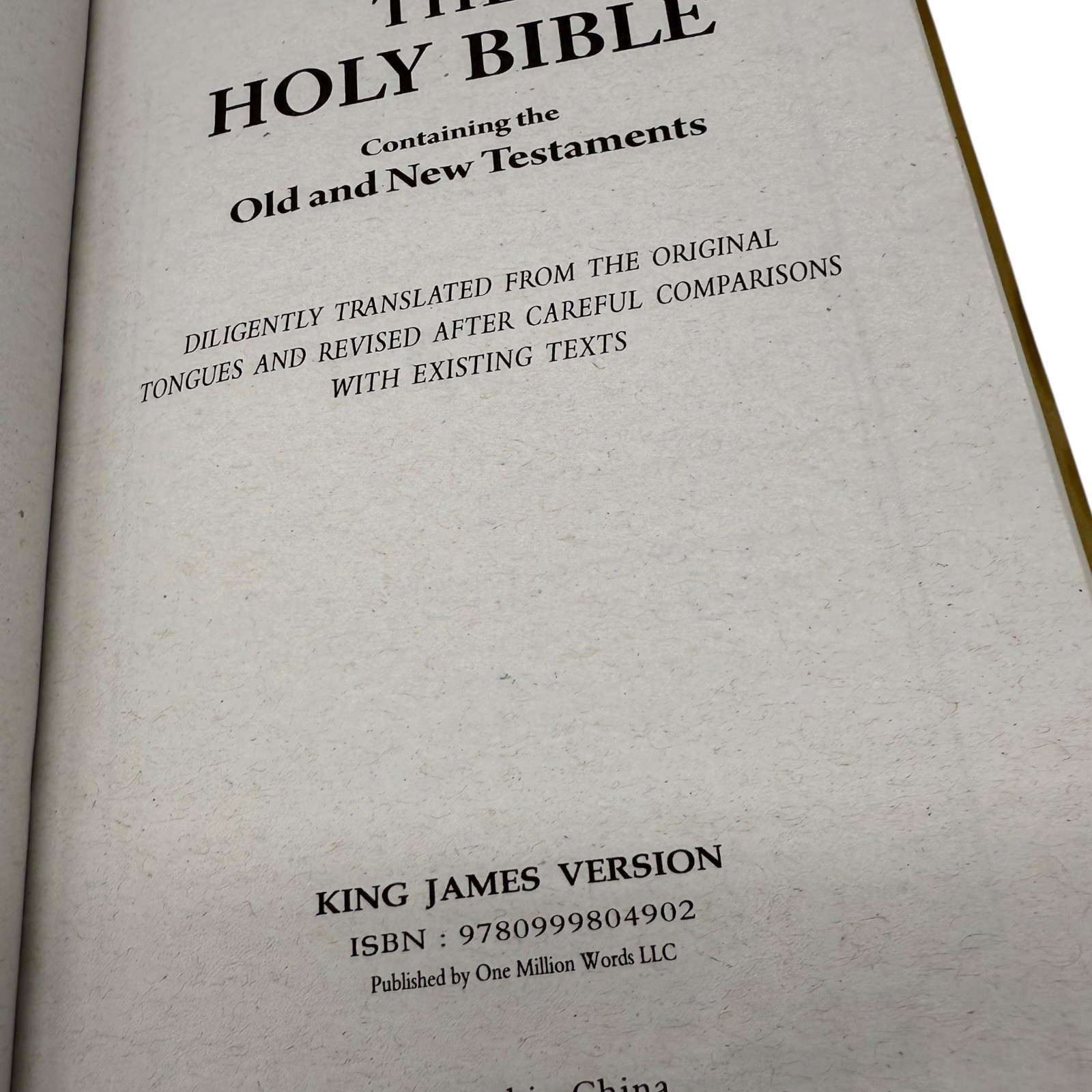 Holy Bible KJV King James Version Old and New Testaments