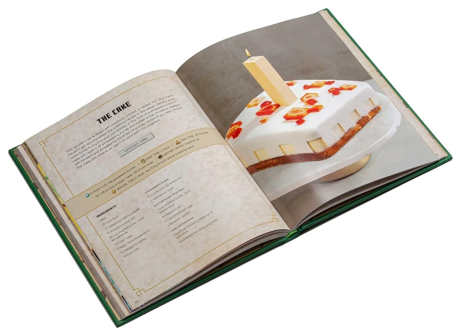 Minecraft: Gather, Cook, Eat! Official Hardcover Cookbook Art Food Guide