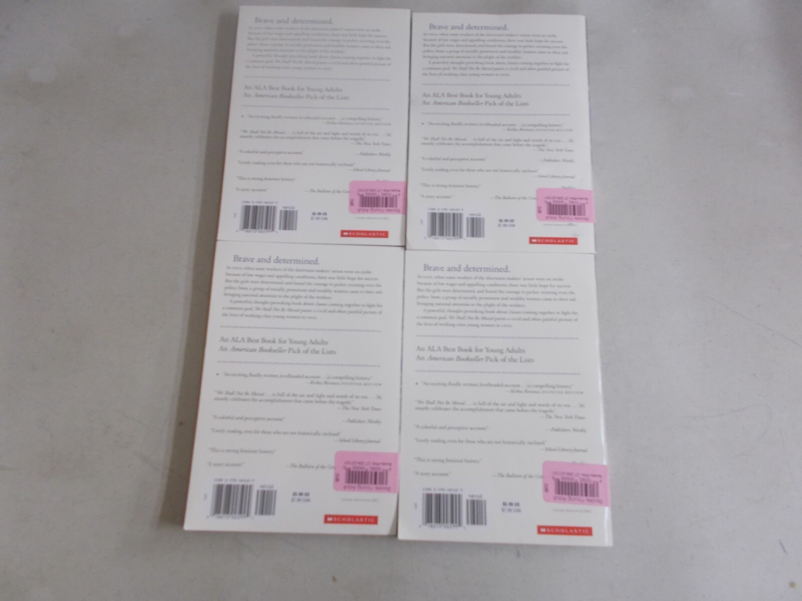 4 WE SHALL NOT BE MOVED JOAN DASH pb CLASS SET