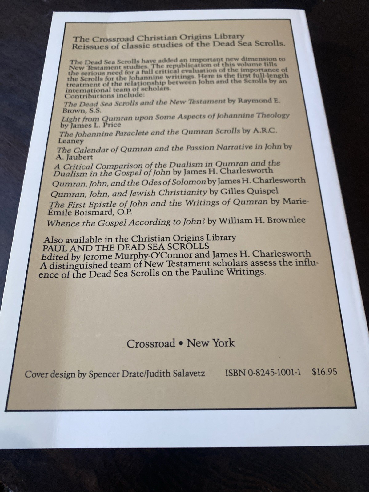 John and the Dead Sea Scrolls by James H. Charlesworth (1990, Trade Paperback)
