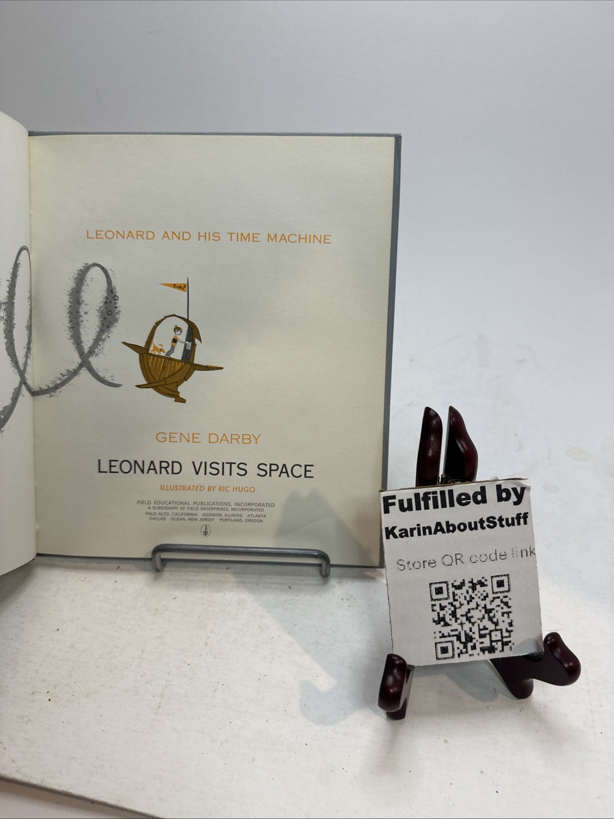 Leonard Visits Goes Lot of 5 Childrens Olympics Space Ocean HC 1960’s Gene Darby