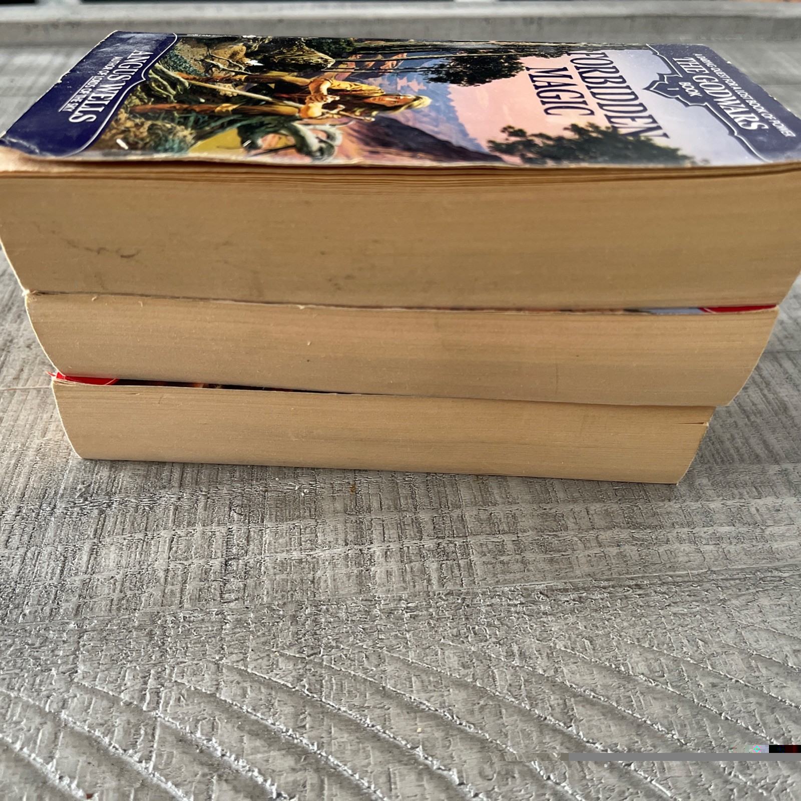 The GODWARS Trilogy Forbidden Magic Dark Magic Wild Magic Wells 1992 Lot /3 PB