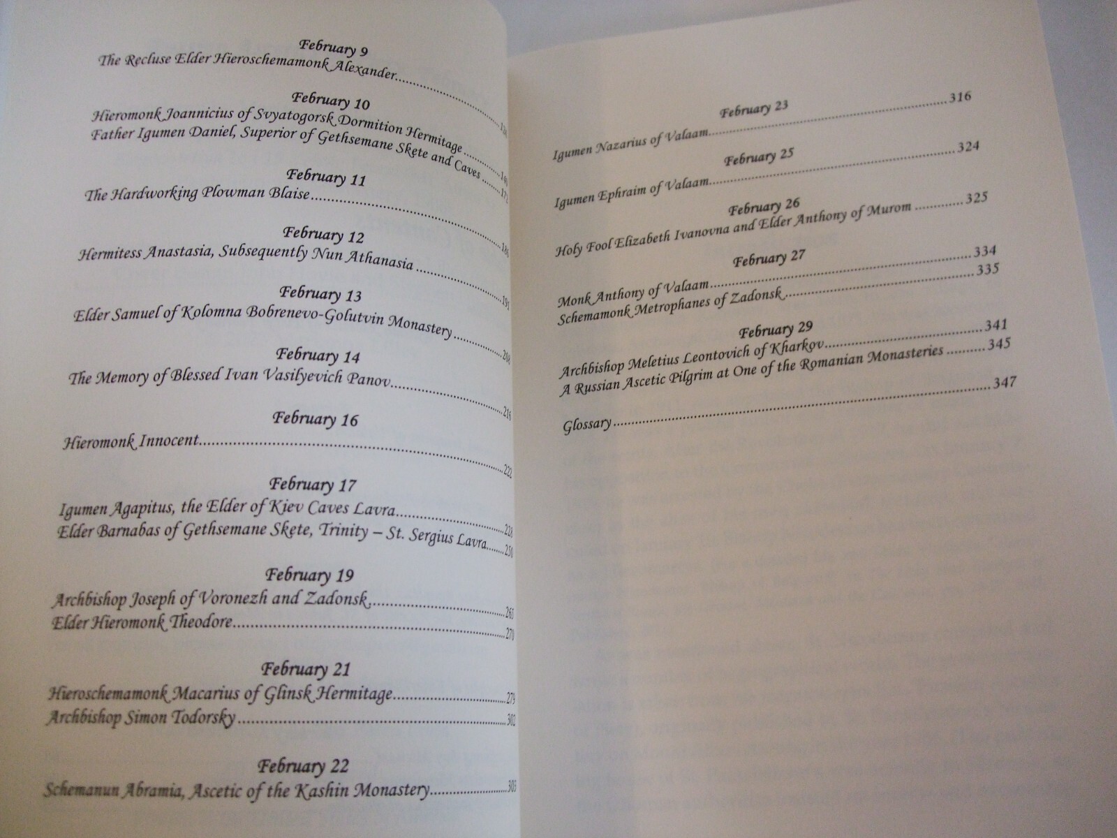 Russian Ascetics of Piety of the 18th and 19th Centuries: February. SALE