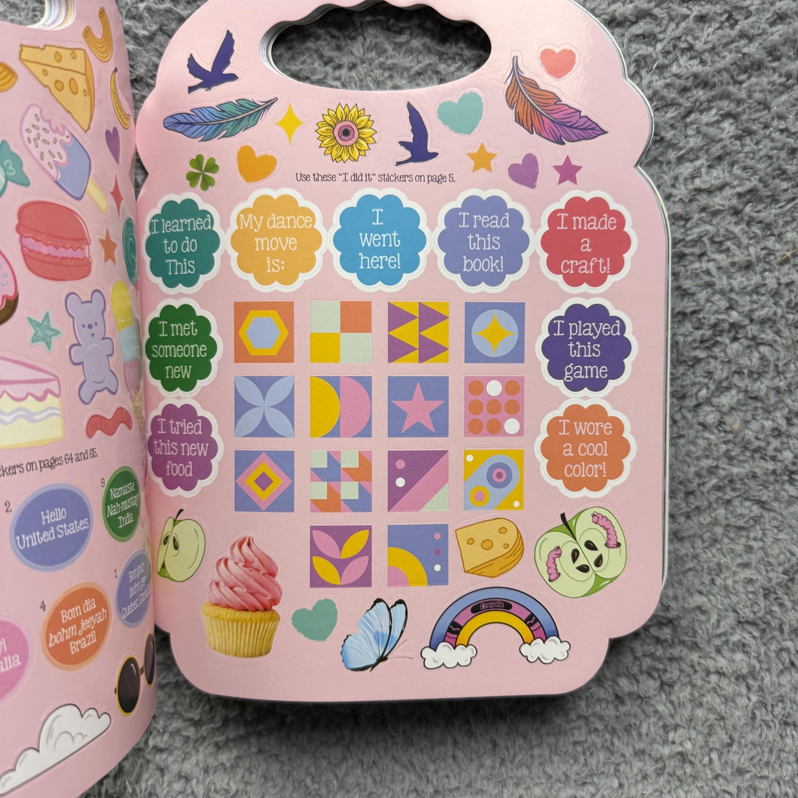 My Colors Of Kindness Sticker & Activity Book Crayola Kids PB Carry-Along Pastel
