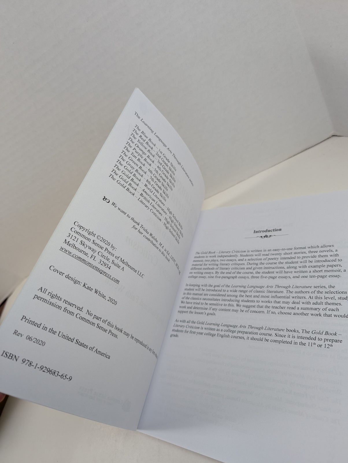 Learning Language Arts Through Literature The Gold Book Literary Criticism