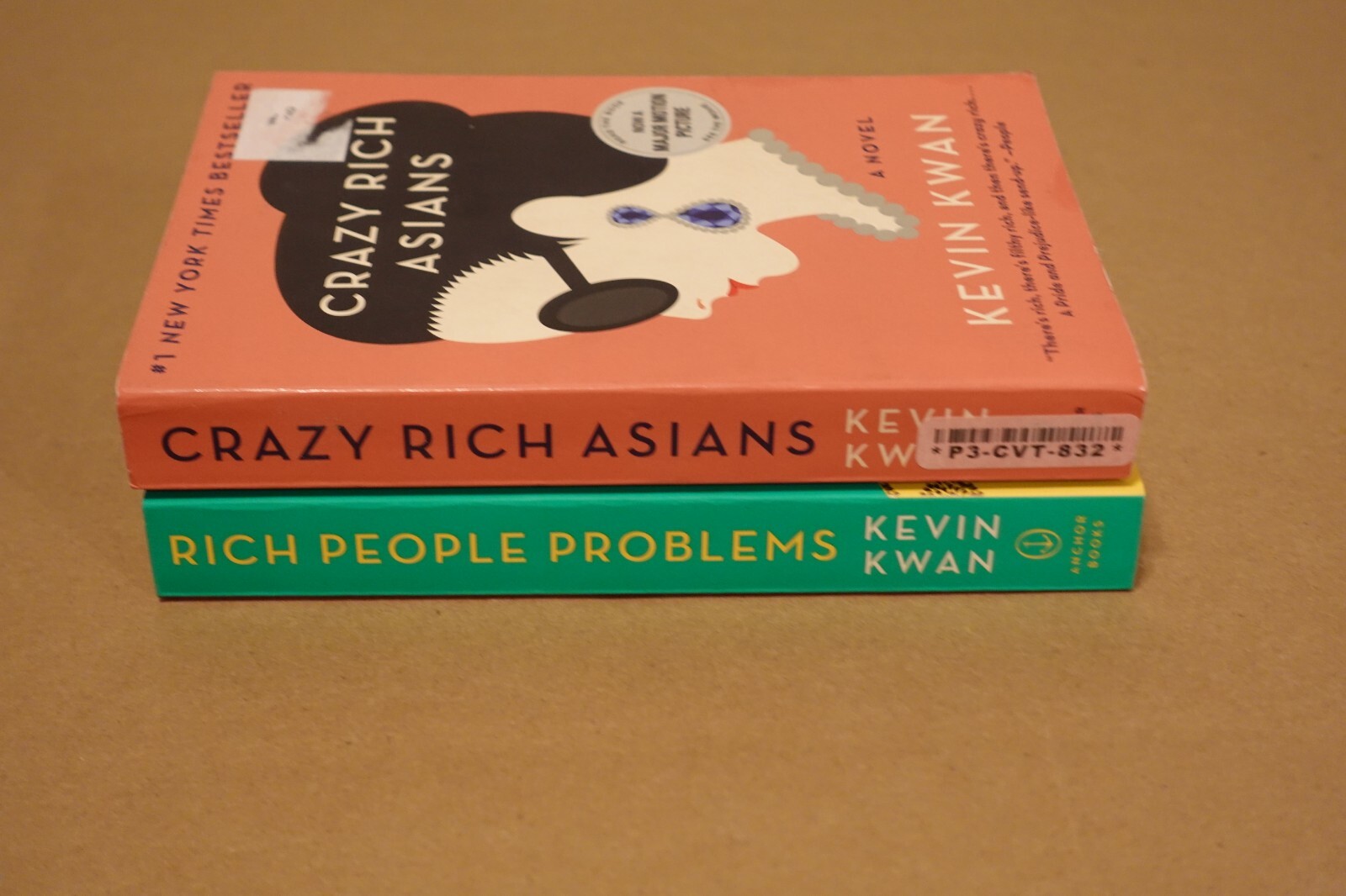 Lot 2 Kevin Kwan Pb Books : Crazy Rich Asians + Rich People Problems VERY GOOD