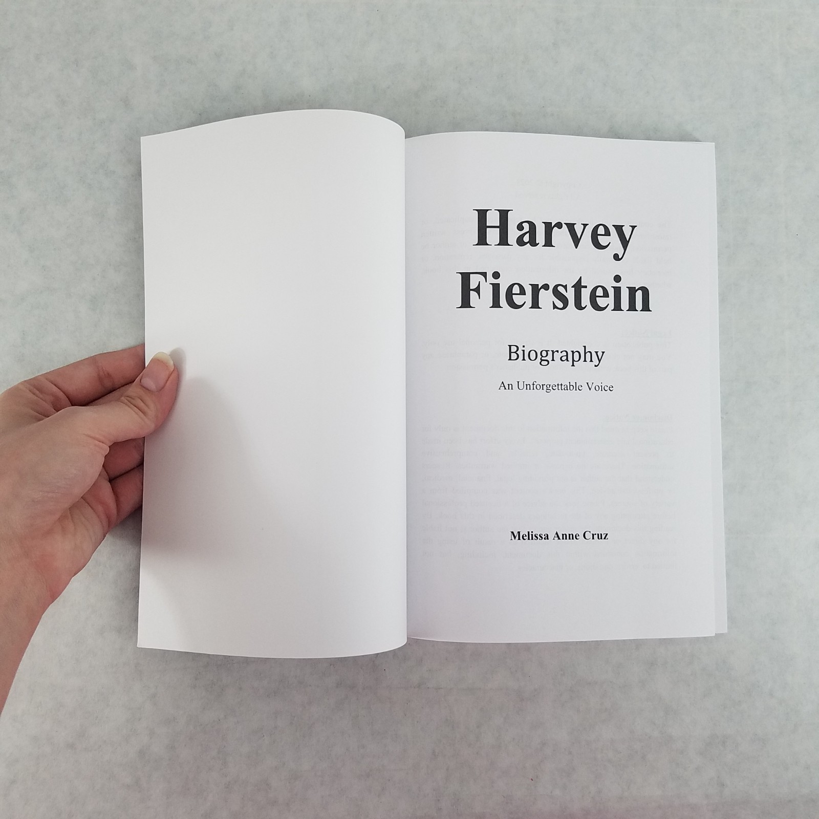 Harvey Fierstein: An Unforgettable Voice by Melissa Anne Cruz – Biography