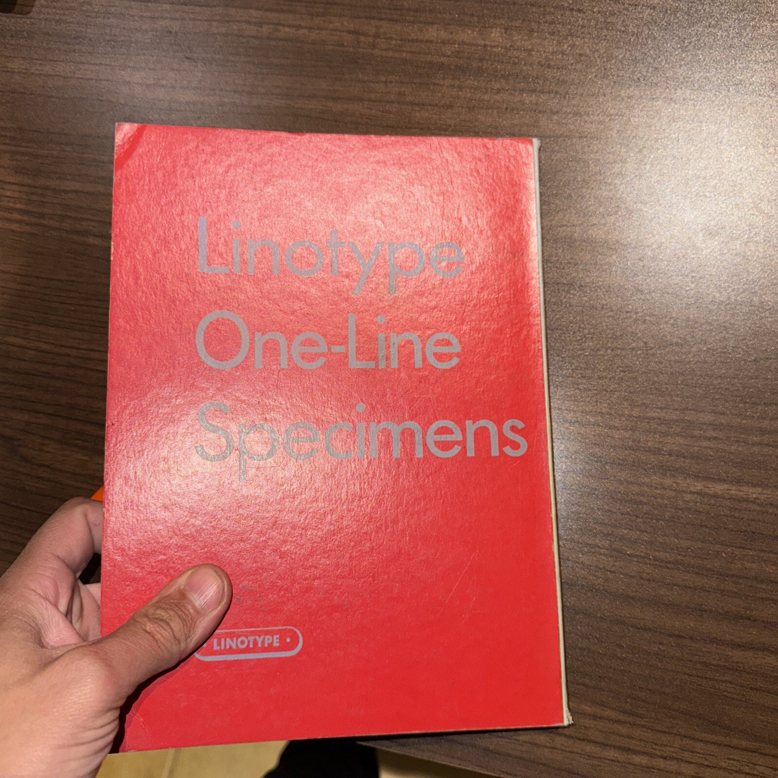 Linotype One-Line Specimens Type Catalogue. 19cm x 26cm. 291 pages 1958 Edition