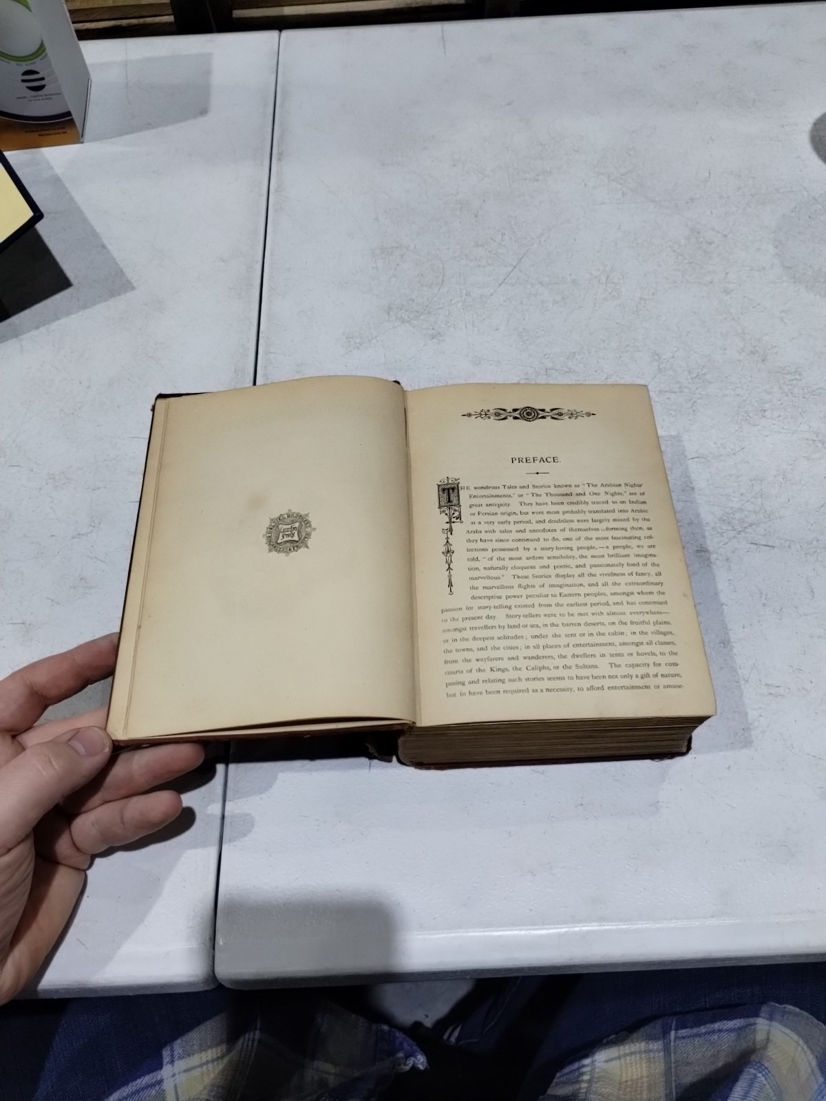 Antique “The Arabian Nights’ Entertainments” Book, 796 Pages