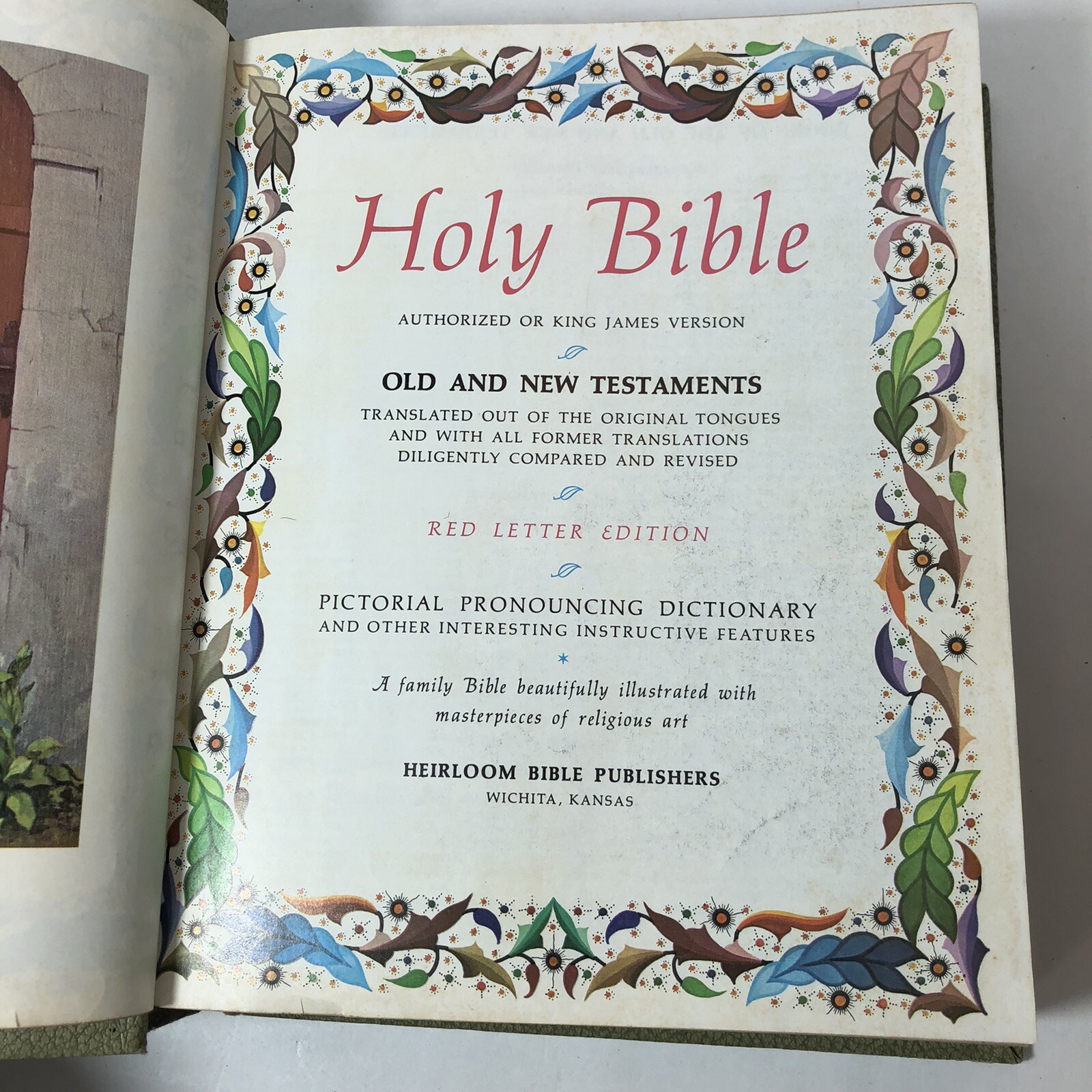 Holy Bible Family Heirloom Master Reference Edition Red Letter 1971 KJV E2
