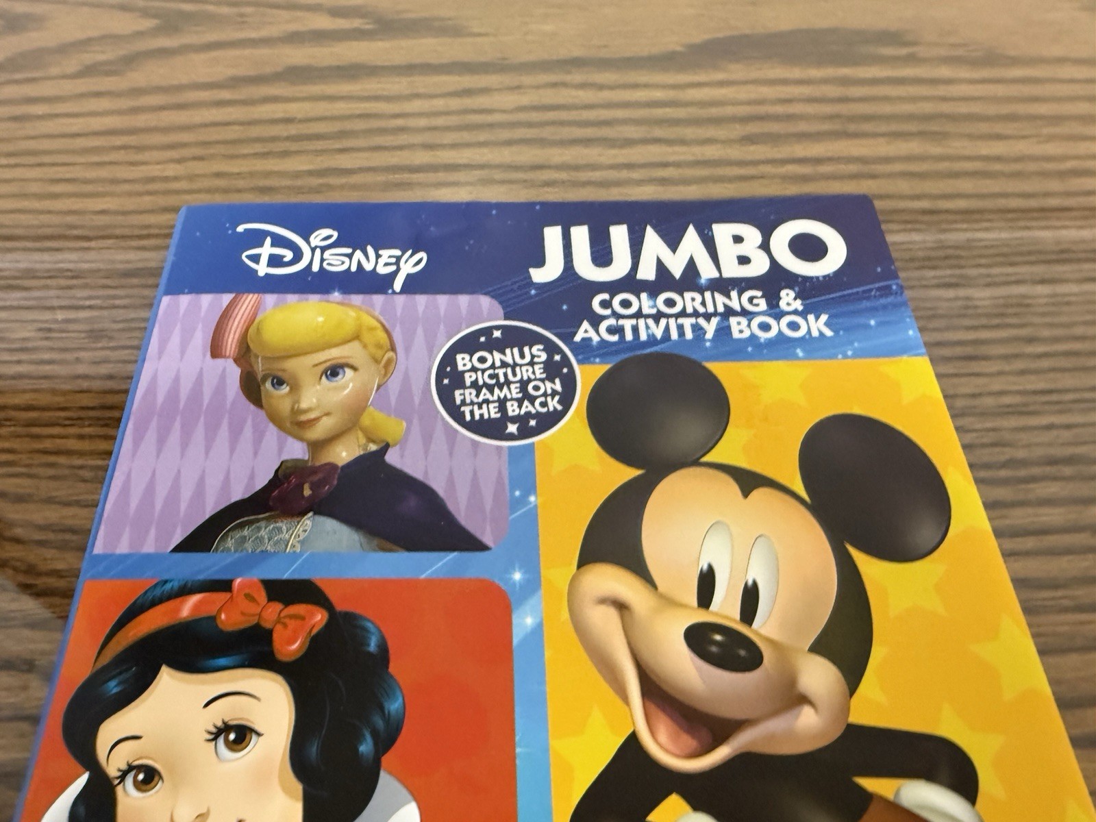 DISNEY Jumbo Coloring & Activity Book Bendon Games Puzzles + BONUS Picture Frame