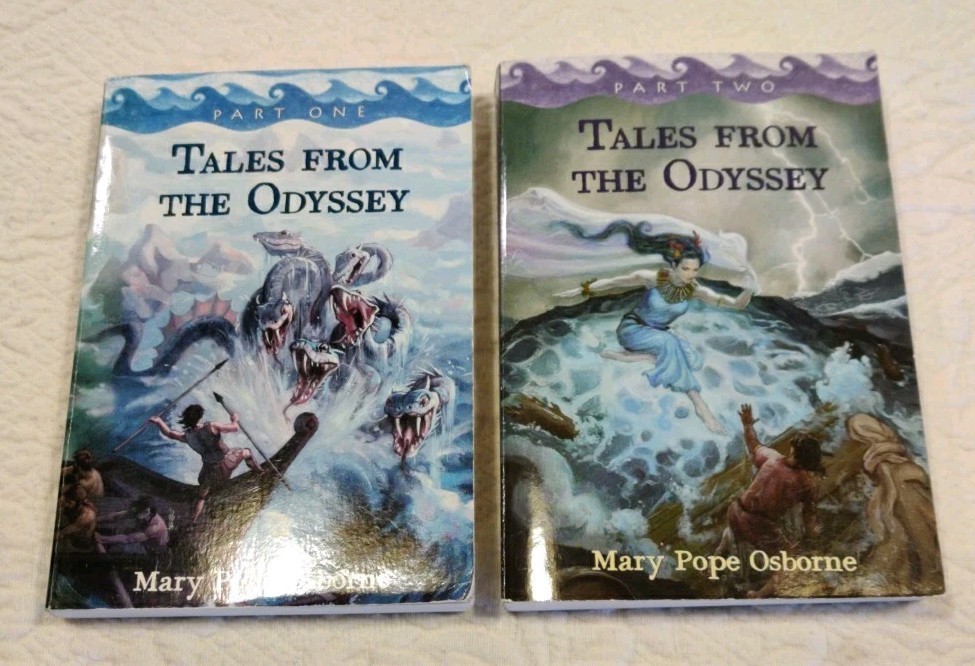 Tales From the Odyssey Parts One and Two by Mary Pope Osborne 2 Books