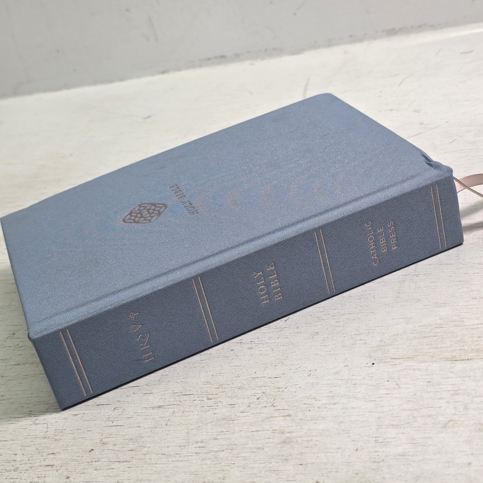 NRSV Catholic Bible Press Blue Note Taking Journal Cloth Board Canvas Hardcover