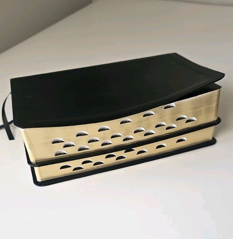 LDS Spanish Split Quad Scripture Set Black Leather 8.5″ X 5.5″ Book Of Mormon