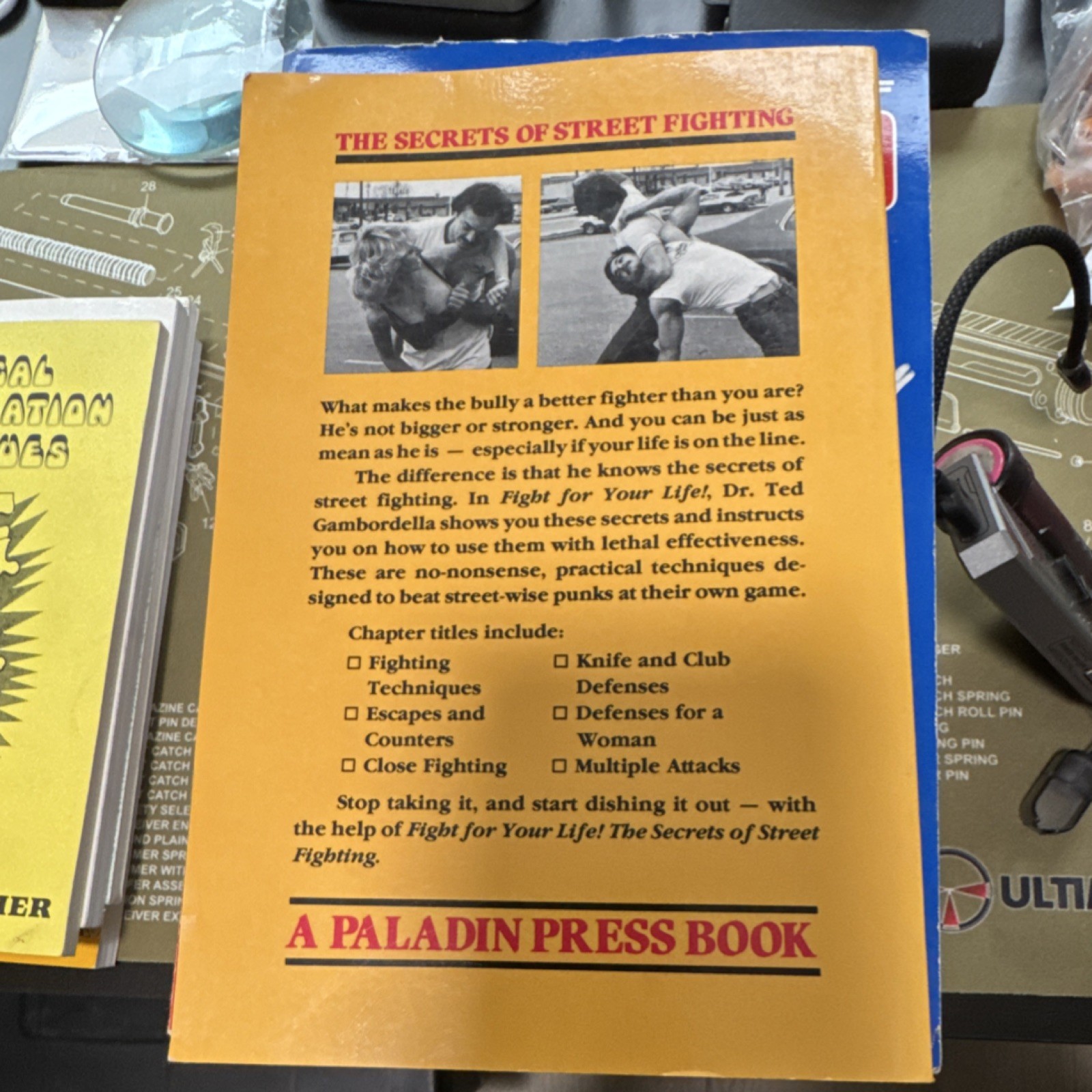 Fight for Your Life Ted Gambordella Paperback Martial Arts Self-Defense