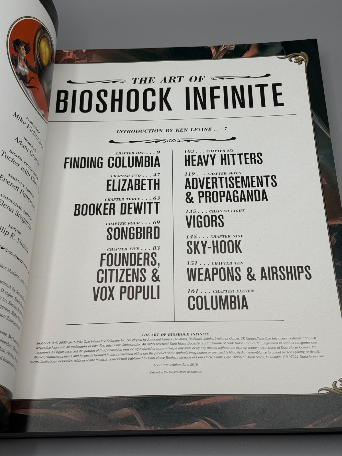 The Art of BioShock Infinite Loot Crate Softcover Book – Dark Horse Books (2016)