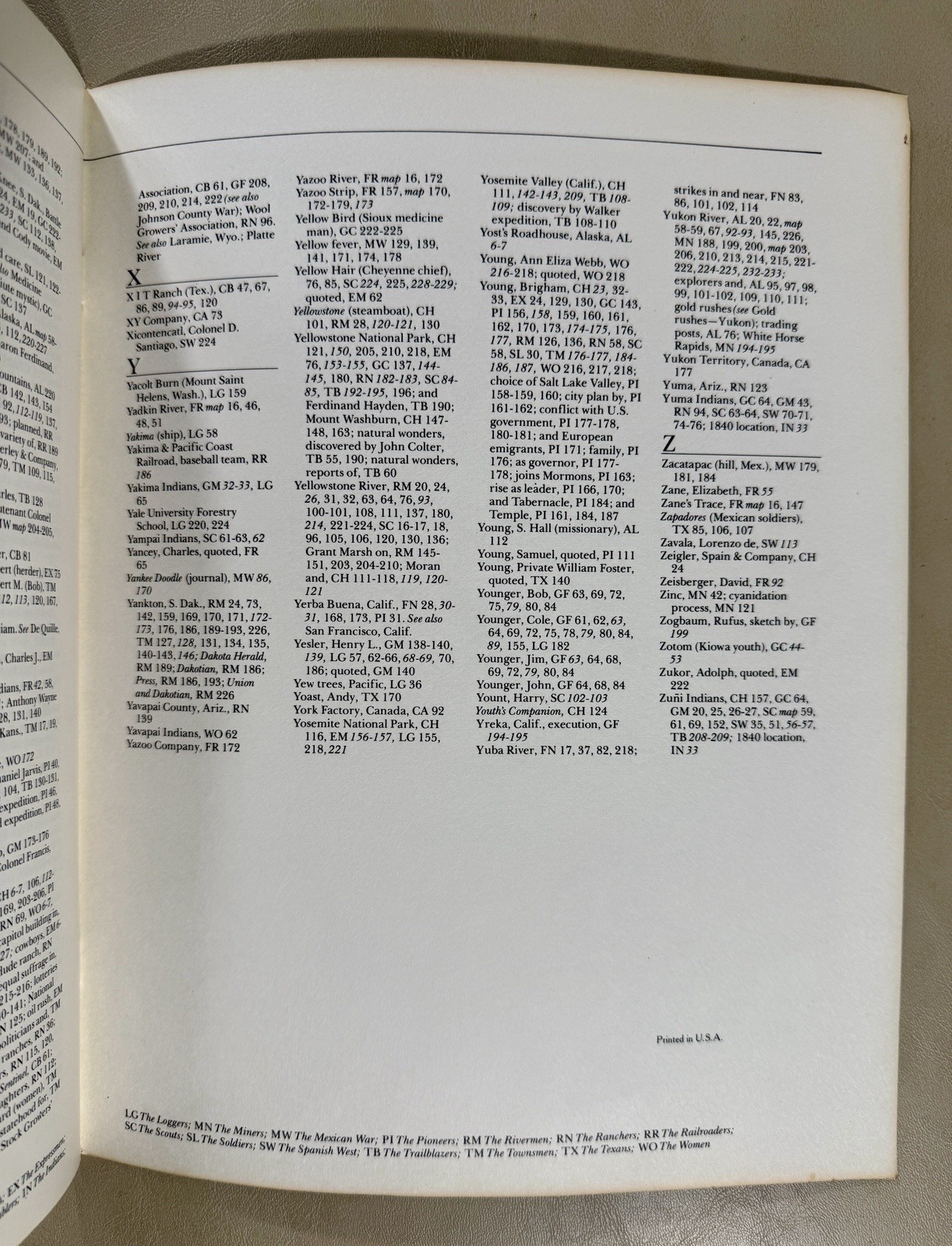 Time-Life Books The Old West Series Master Index Booklet 1980
