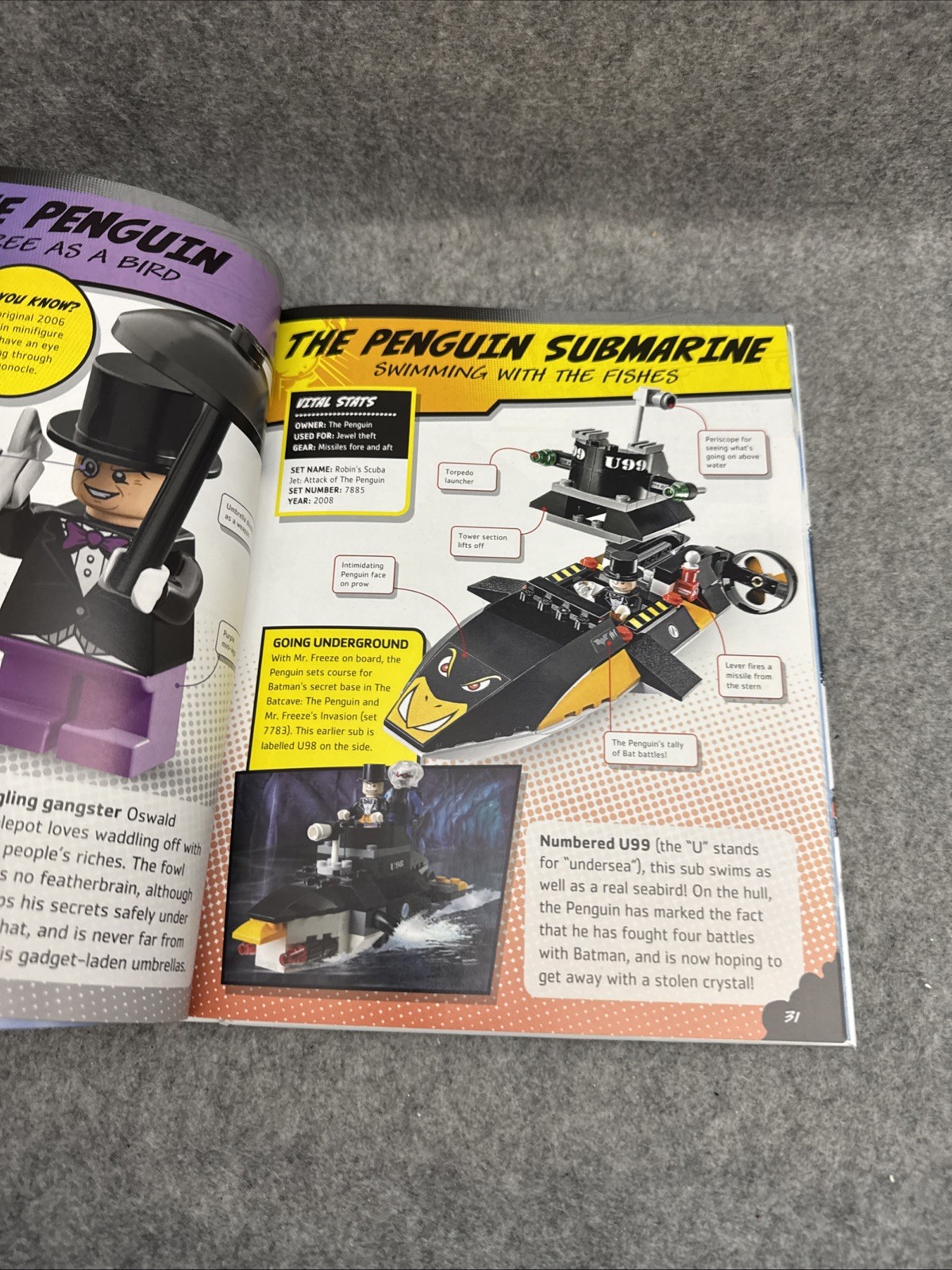 LEGO DC Comics Super Heroes Character Encyclopedia Hardcover Book NO FIGURE