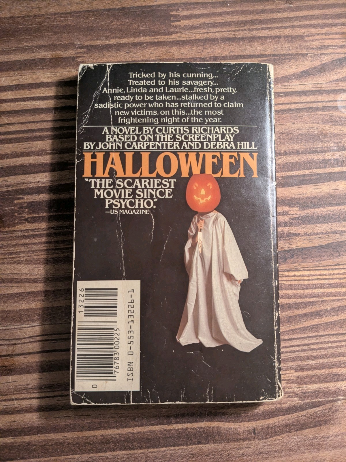 Halloween Movie Novelization by Curtis Richards A Bantam Book Paperback 1979