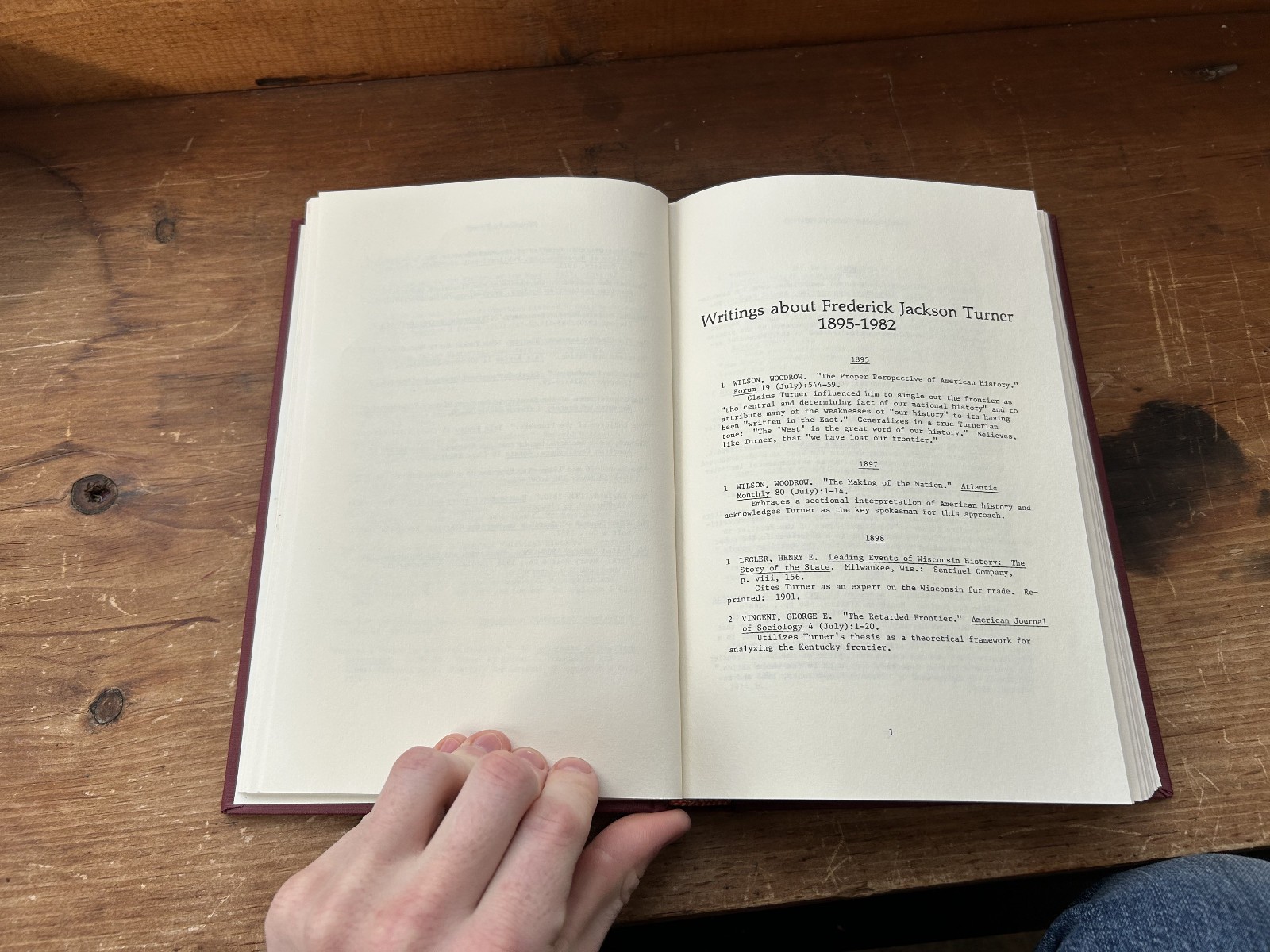 Frederick Jackson Turner: a reference guide by Mattson and Marion (1985)