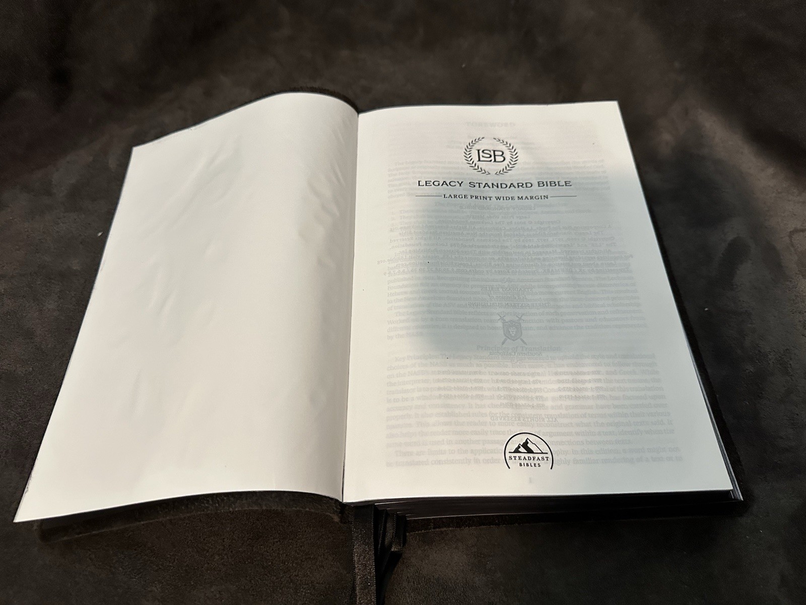 Lsb Bible 5 Solas Legacy Standard large print wide margin MacArthur Leather
