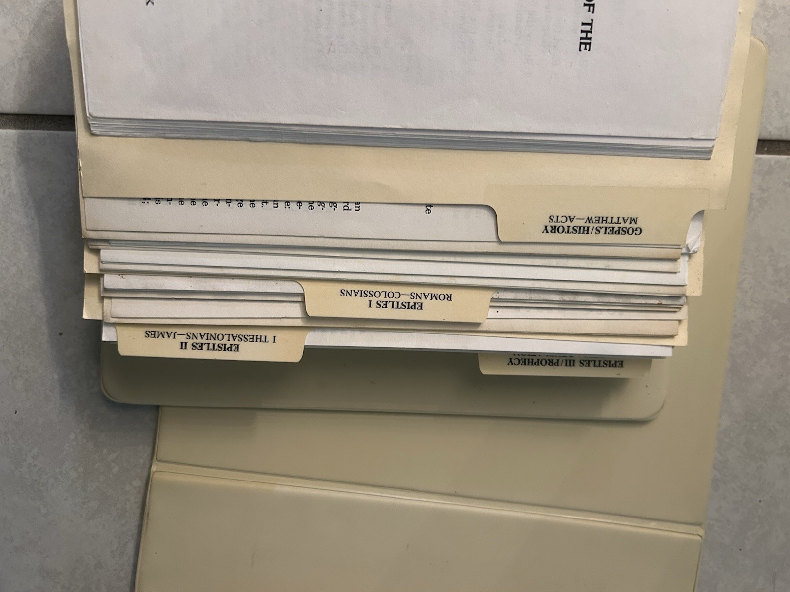 Vintage J Vernon McGee Thru The Bible Radio Notes & Outlines 2 Binder Set Lot