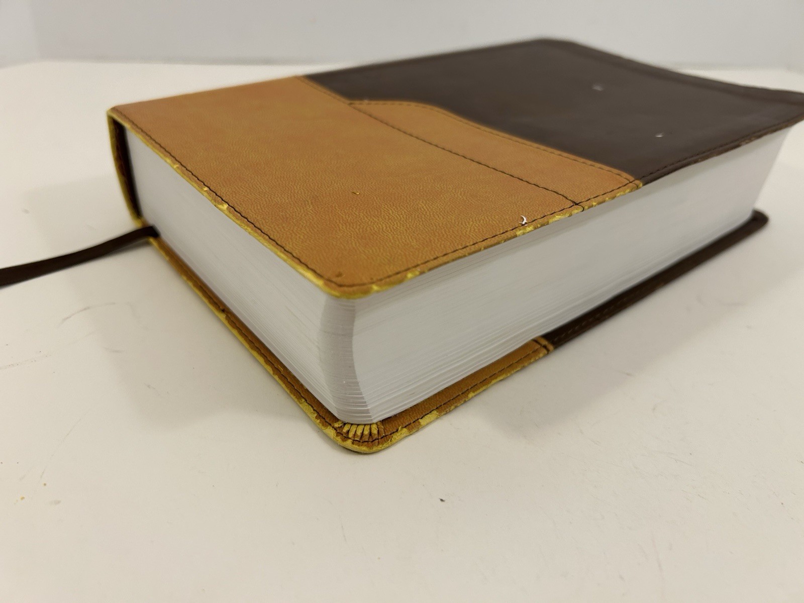 Holy Bible NIV Large Print Zondervan Italian Duo-Tone Leather