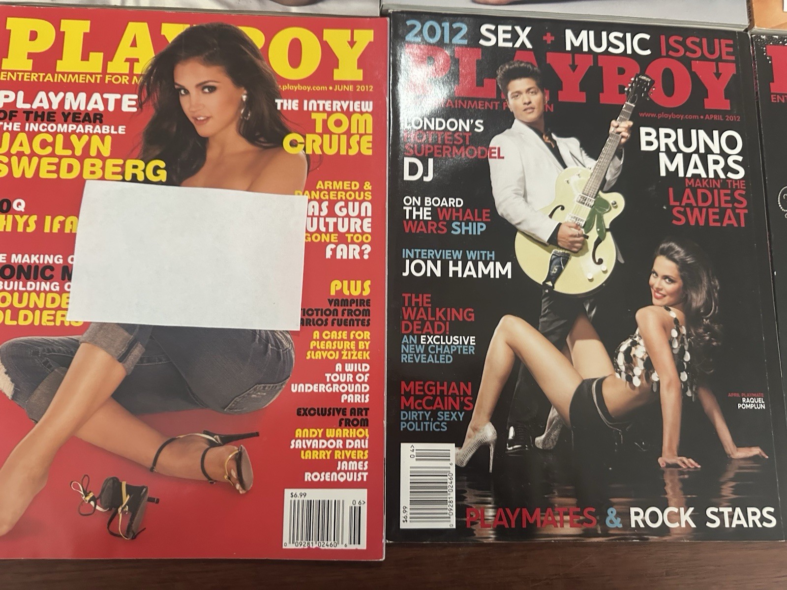 Playboy Magazine Lot of 12 (2012–2015) Pamela Anderson Kate Moss Madonna