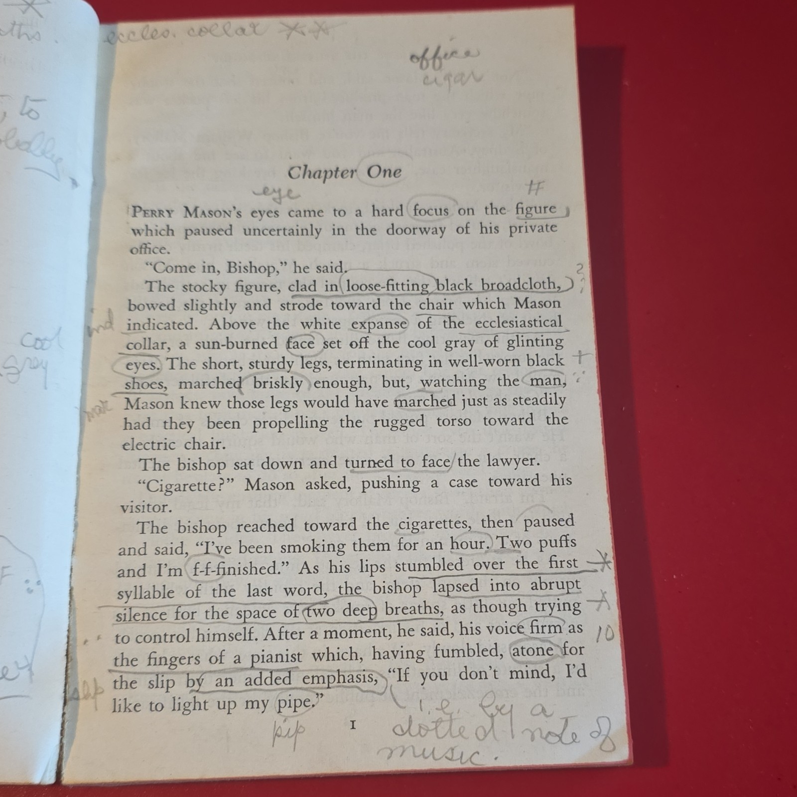1943 THE CASE OF THE STUTTERING BISHOP Erle Stanley Gardner #201 TRUE 1st Eds