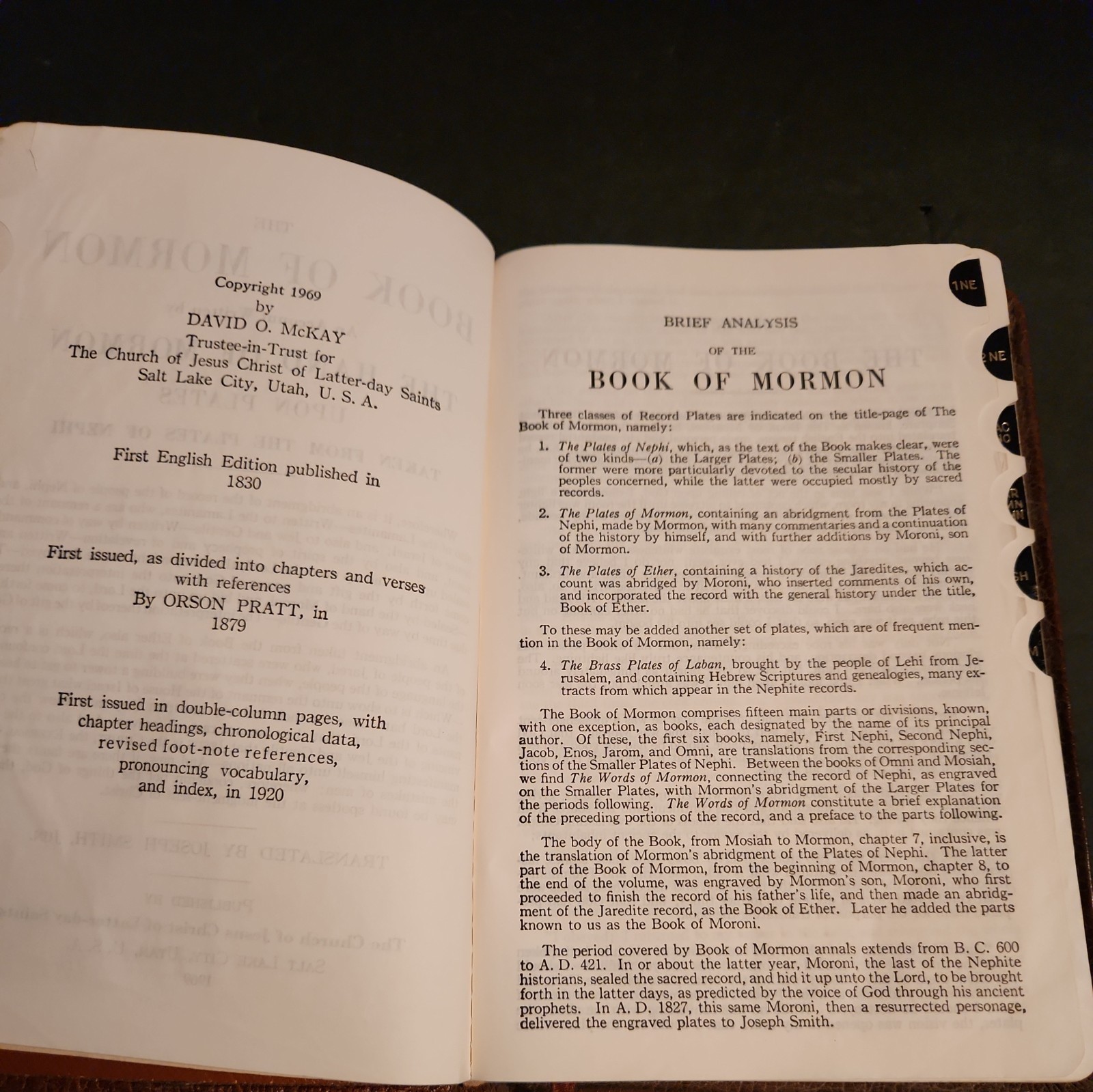 1969 triple combination indexed Standard 5×7 bendable bendable leather
