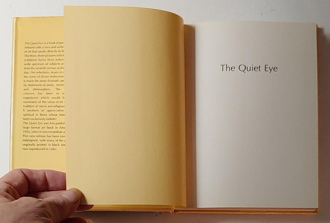 THE QUIET EYE by Sylvia Shaw Judson, 1982 Hardcover – Regnery Publishing, Inc.