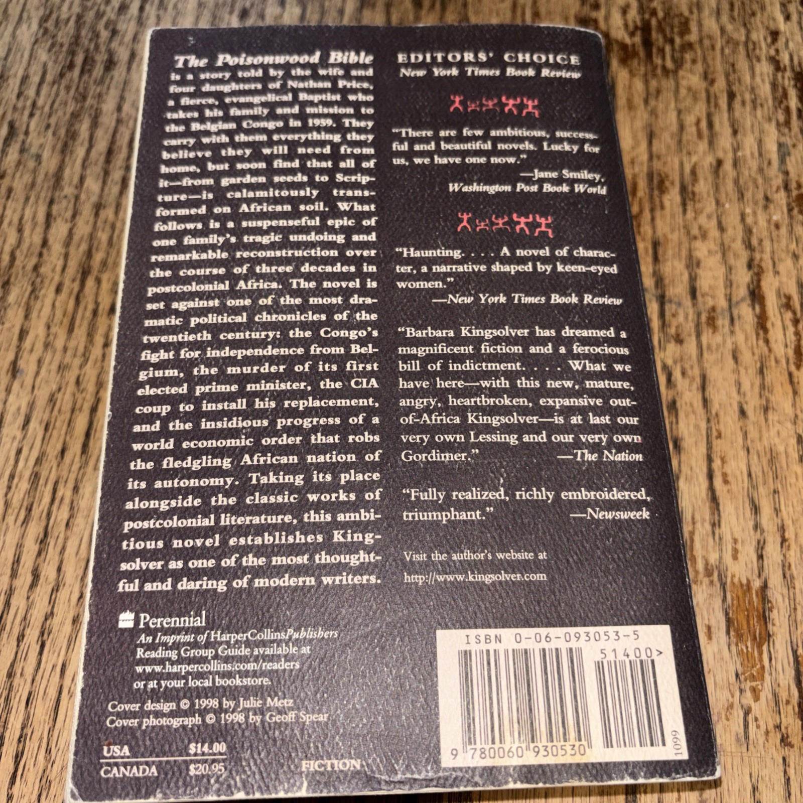 Poisonwood Bible by Barbara Kingsolver (1999, Trade Paperback)