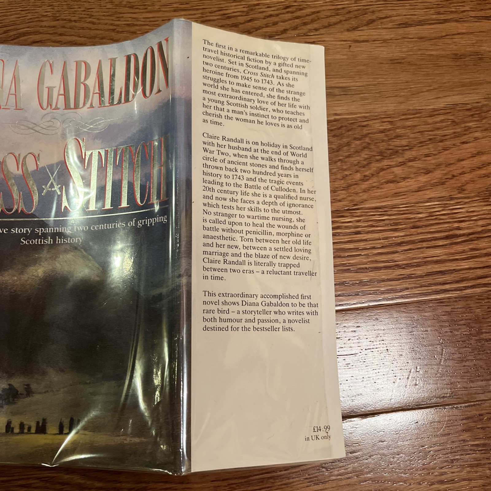 Diana Gabaldon Flat Signed Cross Stitch 1 of 2000 (Outlander Book One, 1991 UK)