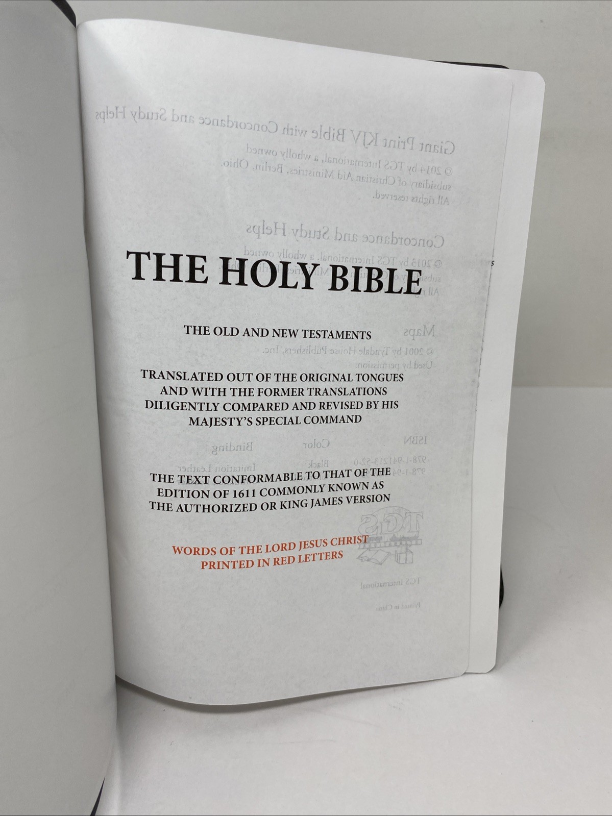 KJV Giant Print Bible (2014, Charcoal Simulated Leather) – TGS International