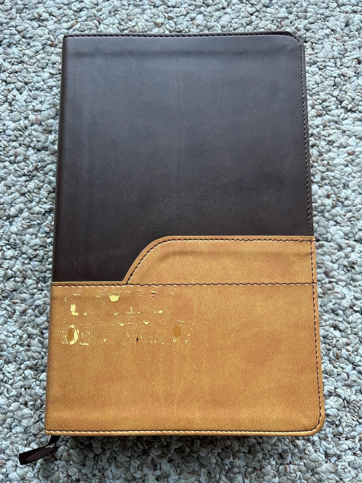 ⭐️Zondervan NIV Large Print Bible-Holy Bible-Leathersoft-Italian Duotone-2011⭐️
