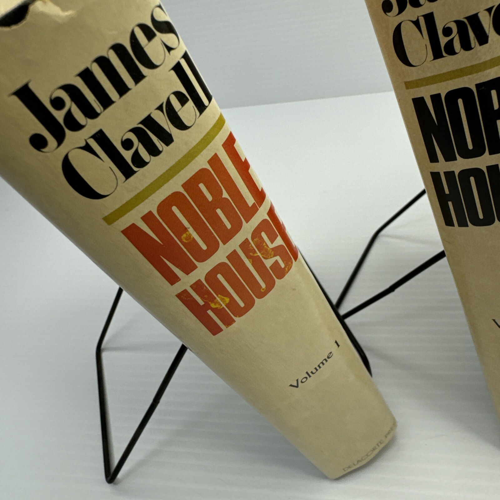 James Clavell Noble House Hardcover 1981 Book Club Edition Volumes 1 & 2