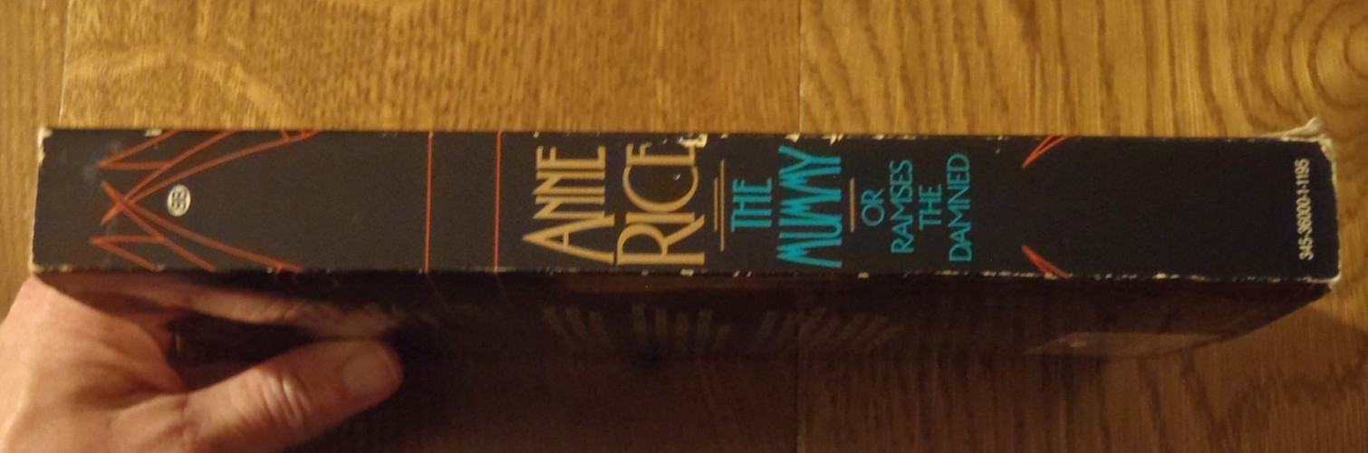 The Mummy or Ramses the Damned by Anne Rice – 1989 1st Printing Trade Paperback