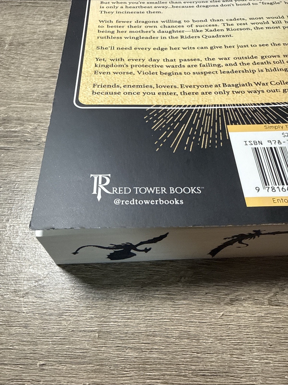 Fourth Wing Special Limited 1st Edition Paperback- Sprayed Edge