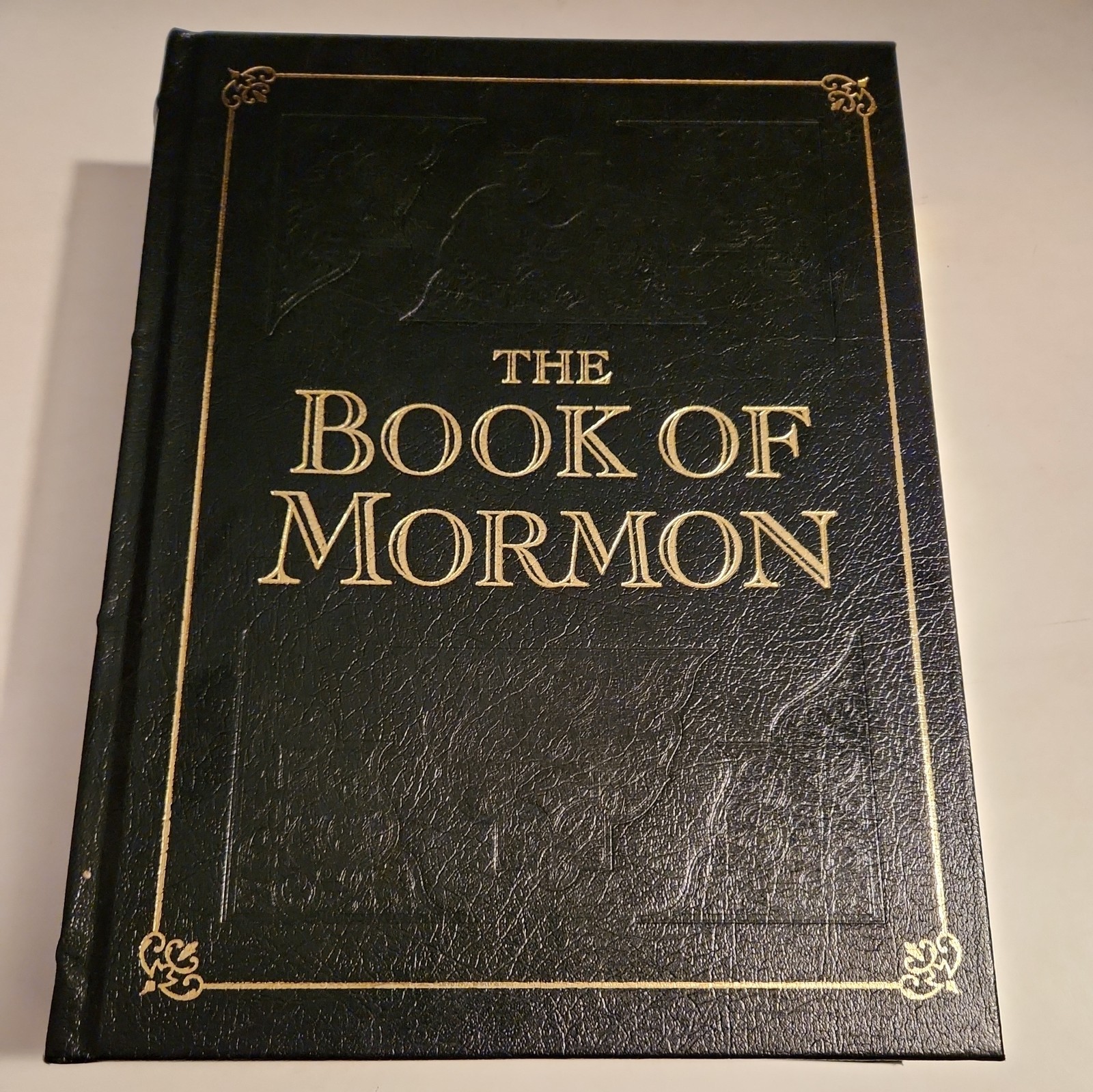 The Book Of Mormon Heirloom Edition Simulated Leather Black Minerva Teichert