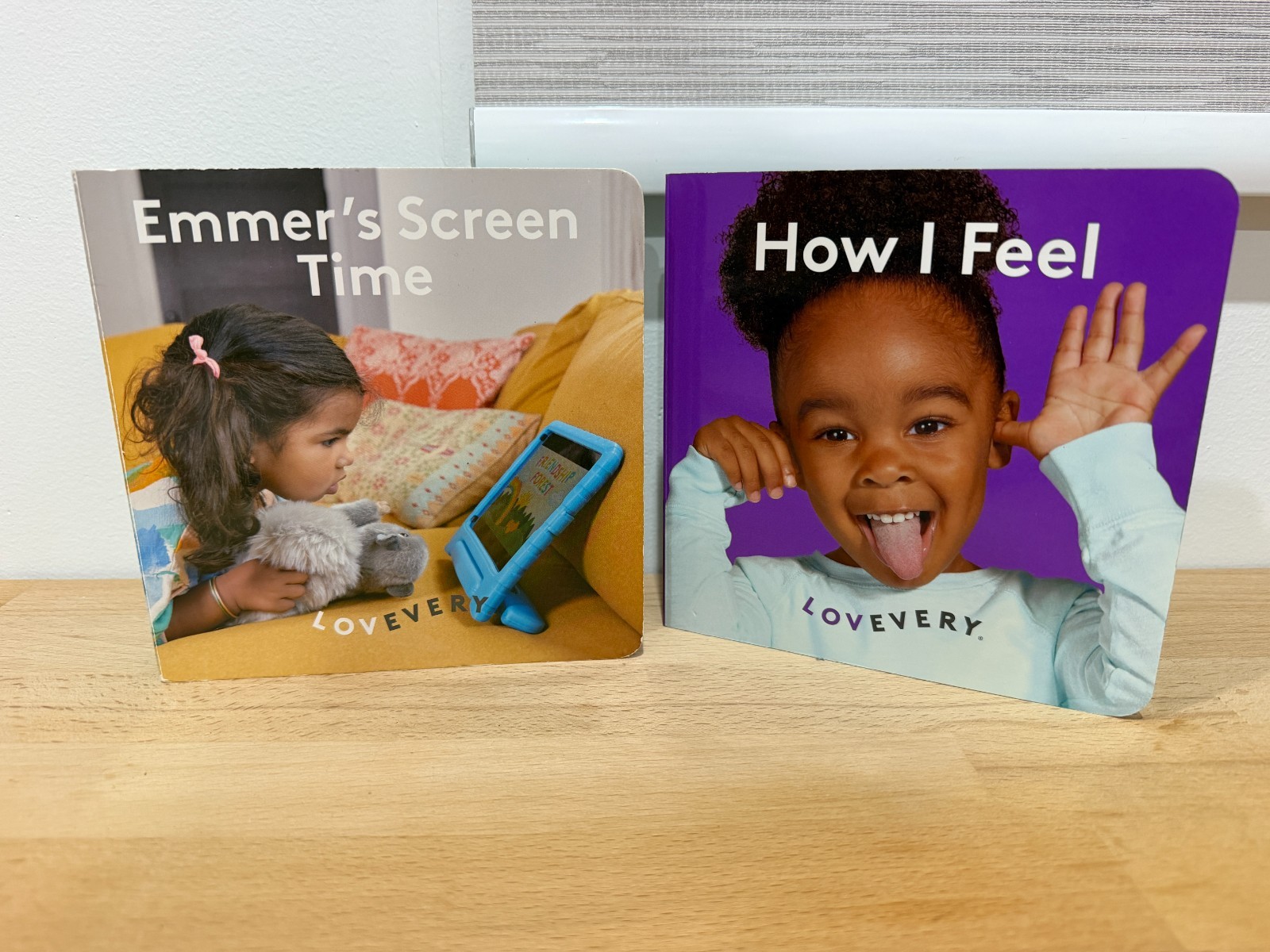 2x Lovevery Board Book Bundle How I Feel & Emmer’s Screen Time Toddler Books